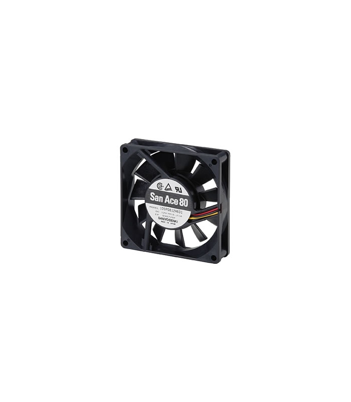 109P0812C601, 80x80x20mm 12VDC 0.21A 3 Kablolu Fan