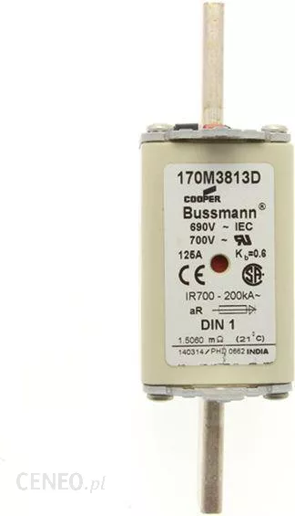 170M 3813 170M 3813D 125A 690V BUSSMANN HIZLI SİGORTA NH1 BOY