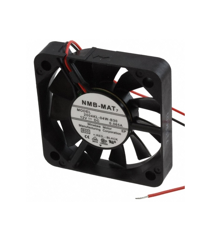 2004KL-04W-B30, 50x50x10mm 12VDC 0.065A 2 Kablolu Fan