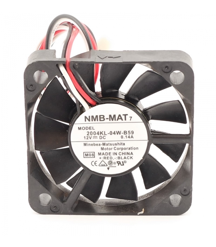 2004KL-04W-B59, 50X50X10mm 12VDC 0.14A 3 Kablolu Fan