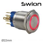22mm Metal LED'li Kalıcı Buton