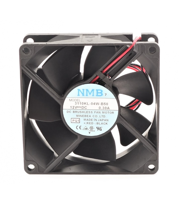 3110KL-04W-B50, 80X80X25mm 12VDC 0.30A 2 Kablolu Fan