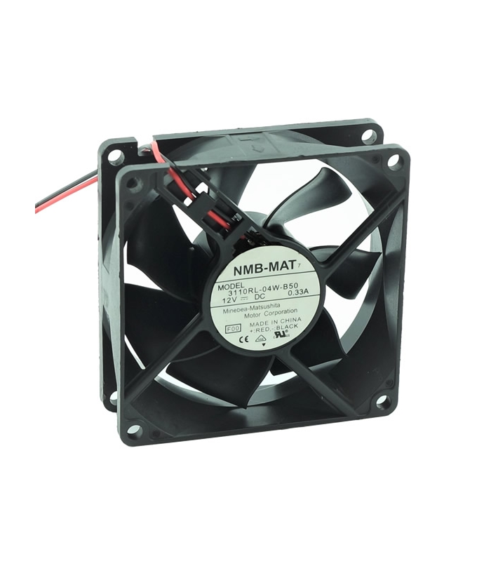 3110RL-04W-B50, 80x80x25mm 12VDC 0.33A 2 Kablolu Fan