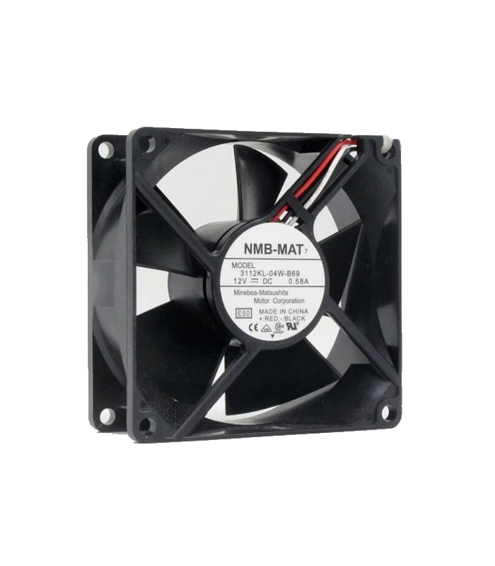 3112KL-04W-B69, 12VDC 0.58A 3 Kablolu Fan