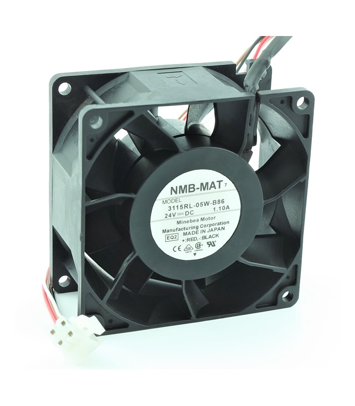 3115RL-05W-B86, 80X80X38mm 24VDC 1.10A 4 Kablolu Fan