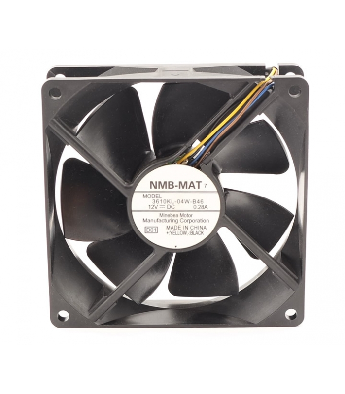 3610KL-04W-B46, 92X92X25mm 12VDC 0.28A 4 Kablolu Fan