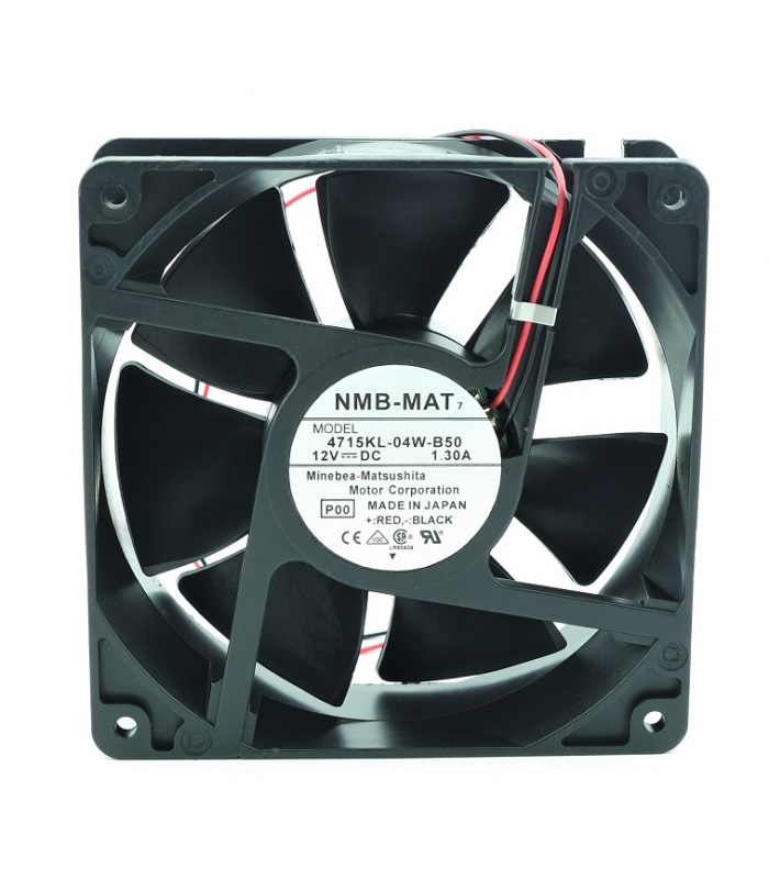 4715KL-04W-B50, 119X119X38mm 12VDC 1.30A 2 Kablolu Fan