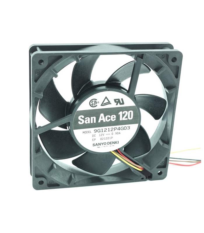 9G1212P4G03, 12VDC 0.90A, 120X120X25mm 4 Kablolu Fan