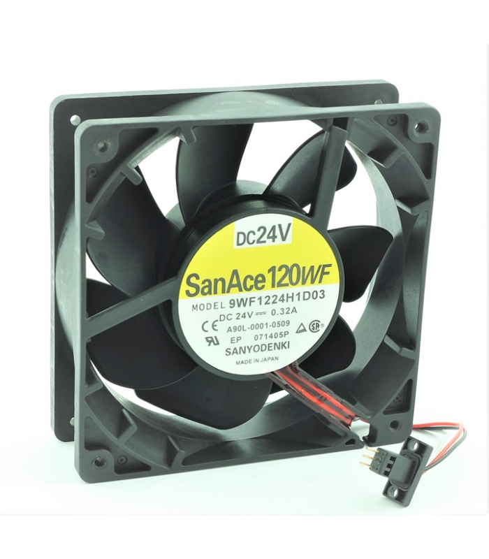 9WF1224H1D03, 120x120x38mm 24VDC 0.32A 3 Kablolu Fan