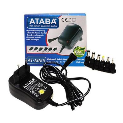 ATABA AT-1312S 1A Ayarlı Adaptör / Swich Mode Adaptör