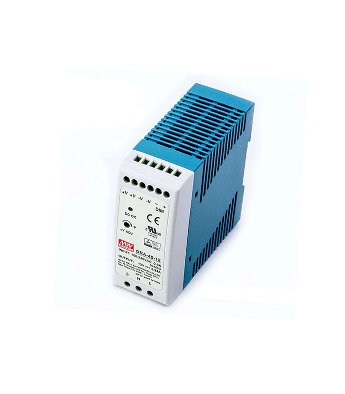 DRA-40-24, 24VDC 1.7A 41W Ray Montaj SMPS Güç Kaynağı, MeanWell