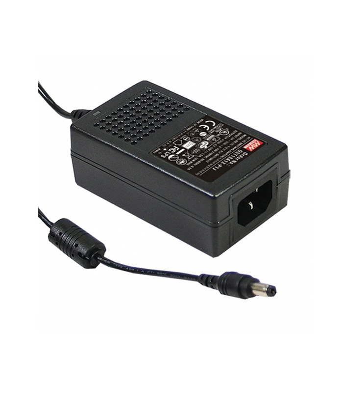 GST18A09-P1J, 9VDC 2A 18W Priz Tip Adaptör, Mean Well