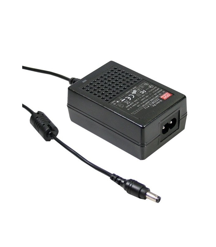 GST18B18-P1J, 18VDC 1.0A 18W Priz Tip Adaptör, Mean Well