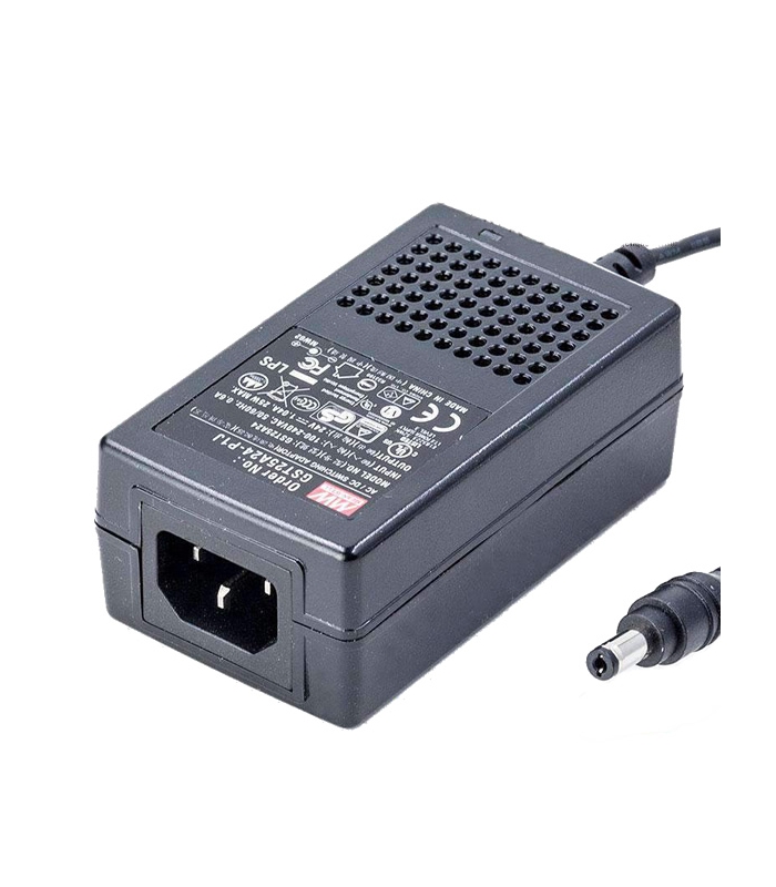 GST25A24-P1J, 24VDC 1.04A Priz Tip Adaptör, Mean Well
