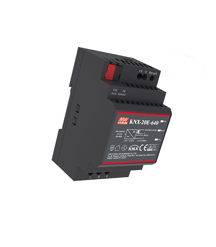KNX-20E-640, 30VDC 0.64A 19.2W Ray Montaj SMPS, MeanWell