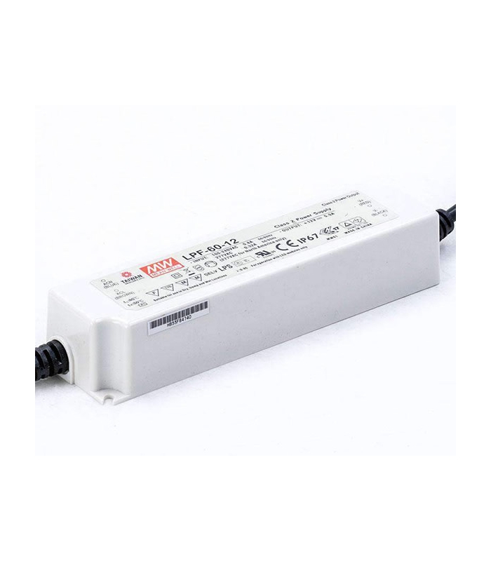 LPF-60-12, 12VDC 5A Voltaj Ayarlı LED Sürücü