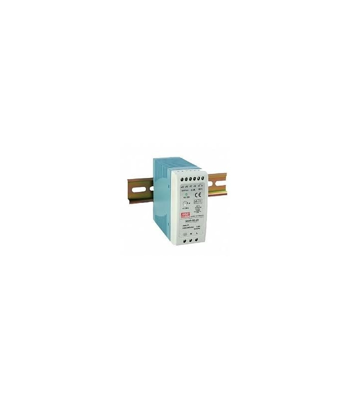 MDR-60-24, 24VDC 2.5A Ray Montaj SMPS, MeanWell