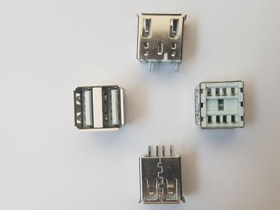 MS 031 USB 2.0 A Konnektör 180C Çiftli - İkili Kısa Dişi