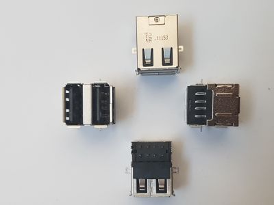 MS 046 USB 2.0 A Konnektör 90C Çiftli - İkili Dişi