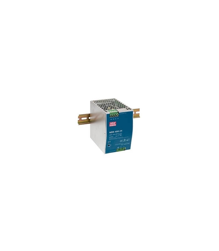 NDR-480-24, 24VDC 20.0A Ray Montaj SMPS, MeanWell