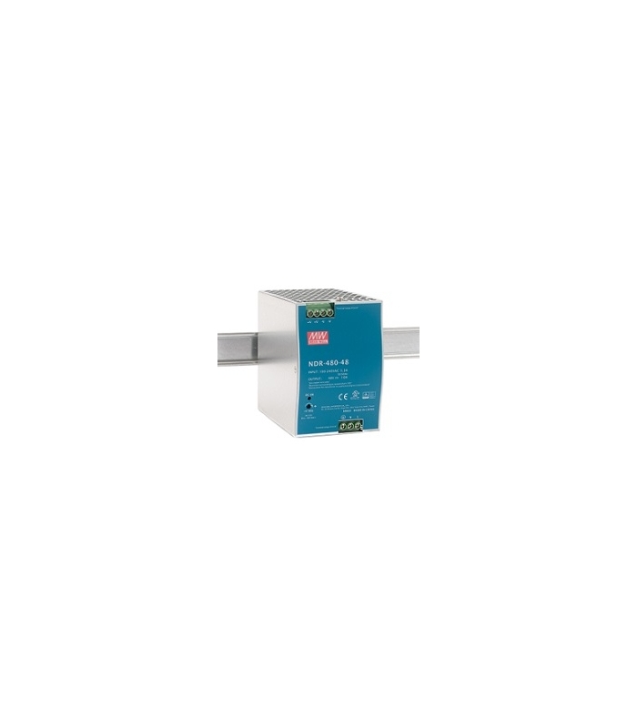 NDR-480-48, 48VDC 10.0A Ray Montaj SMPS, MeanWell