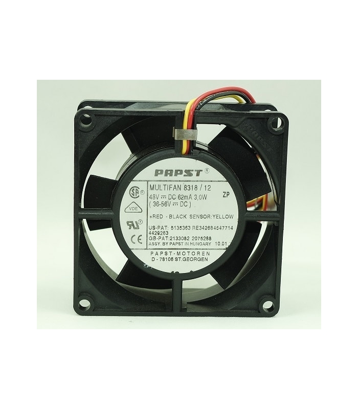 PAPST 8318/12, 62mA 3.0W 3 Kablolu Fan