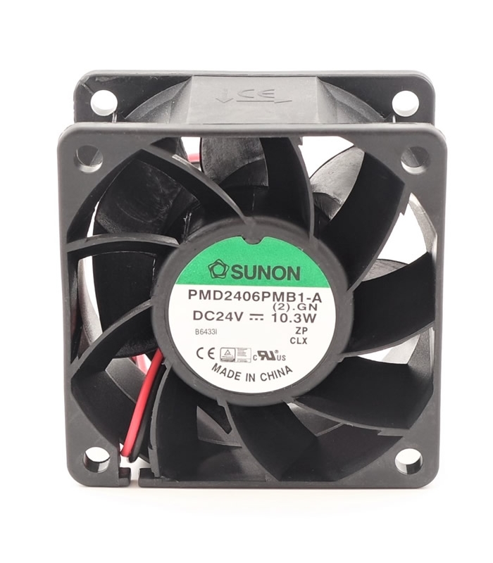 PMD2406PMB1-A, 60X60X38mm 24VDC 0.43A 2 Kablolu Fan