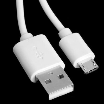 USB Mikro Kablo ON/OFF Anahtarlı Beyaz 100cm - Arduino, Raspberry Pi vb - Beyaz